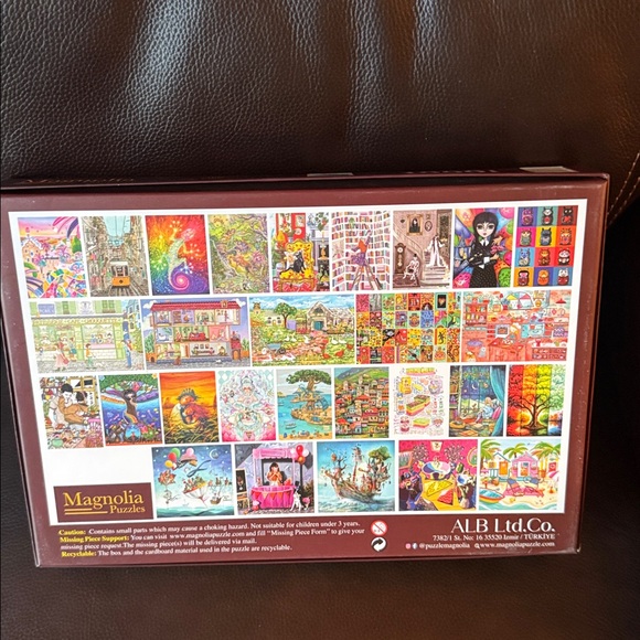 Magnolia Oasis by Julia Vaihicheva jigsaw Puzzle. 1000 pieces.  Complete - Picture 2 of 4